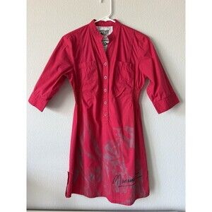 Freeway Art Vicente Manansala Shirt Dress Cubist Filipino Artist Print Sz M